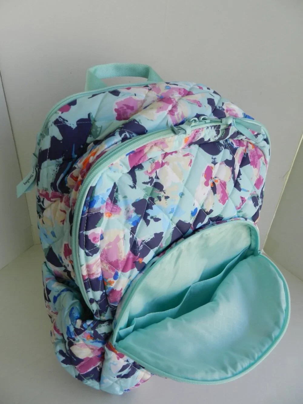 Vera Bradley Essential LARGE Backpack Laptop Backpack in Sage